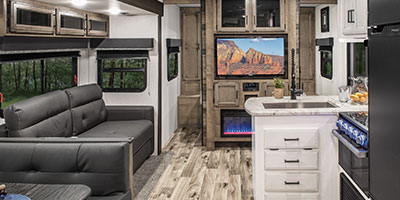 2022 Venture RV SportTrek ST270VBH Travel Trailer Living Room