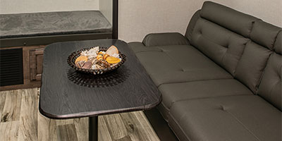2024 Venture RV SportTrek ST333VIK Travel Trailer Bunk Room Sofa Table and Flip Up Bunk