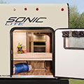 2016 Venture RV Sonic Lite SL169VBH Travel Trailer Exterior Pack-N-Play