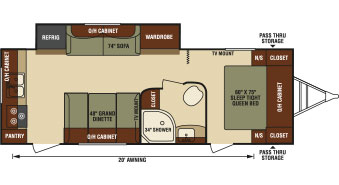 2016 Venture RV SportTrek ST250VRK Travel Trailer Floorplan