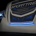 2017 Venture RV SportTrek ST312VRK Travel Trailer Exterior Blue LED Lights