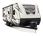 2018 Venture RV SportTrek ST251VBH Travel Trailer Exterior Front 3-4 Door Side