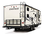 2018 Venture RV SportTrek ST251VBH Travel Trailer Exterior Rear 3-4 Door Side