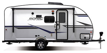 2019 Venture RV Sonic Lite SL169VMK Travel Trailer Exterior Side Profile Door Side