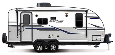 2019 Venture RV Sonic SN200VML Travel Trailer Exterior Side Profile Door Side