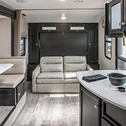 2019 Venture RV Sonic SN220VRB Travel Trailer Sofa