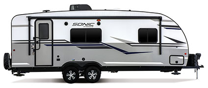 2019 Venture RV Sonic SN231VRK Travel Trailer Exterior Side Profile Door Side