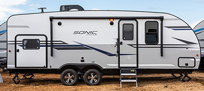 2019 Venture RV Sonic SN234VBH Travel Trailer Exterior Side Profile Door Side