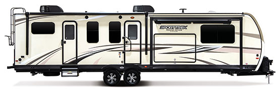 2019 Venture RV SportTrek Touring Edition STT333VFK Travel Trailer Exterior Side Profile Door Side