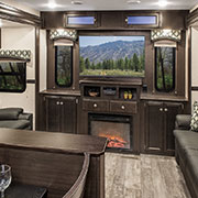 2019 Venture RV SportTrek Touring Edition STT333VRE Travel Trailer Entertainment Center