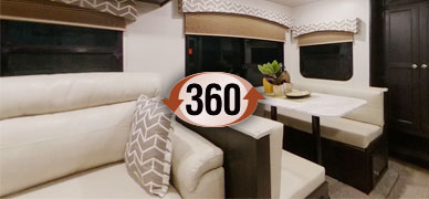 2019 Venture RV SportTrek ST271VMB Travel Trailer Interior 360