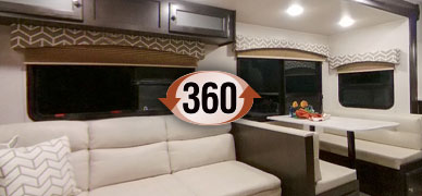 2019 Venture RV SportTrek ST312VIK Travel Trailer Interior 360