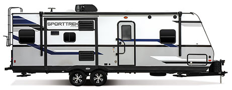 2019 Venture RV SportTrek ST252VRD Travel Trailer Exterior Side Profile Door Side