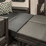 2019 Venture RV SportTrek ST320VIK Travel Trailer Sofa Down