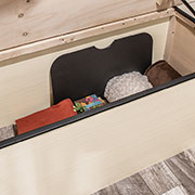 2019 Venture RV Stratus SR281VBH Travel Trailer Bed Storage