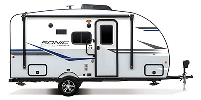 2020 Venture RV Sonic Lite SL150VRB Travel Trailer Exterior Side Profile Door Side