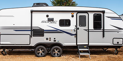 2019 Venture RV Sonic SN220VRB Travel Trailer Exterior Side Profile Door Side