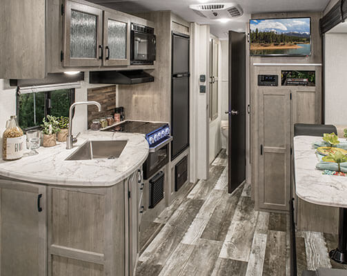 2020 Venture RV Sonic SN220VRB Travel Trailer Kitchen