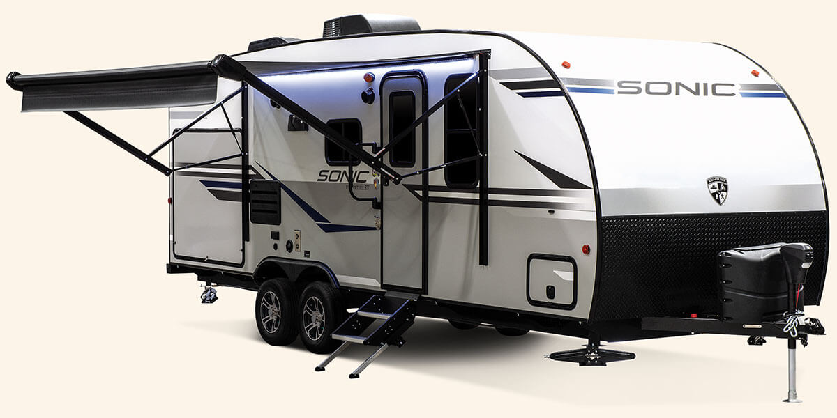 2020 Venture RV Sonic SN220VRB Travel Trailer Exterior Awning