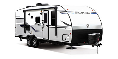 2020 Venture RV Sonic SN220VRB Travel Trailer Front 3-4 Door Side