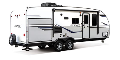 2020 Venture RV Sonic SN220VRB Travel Trailer Rear 3-4 Door Side