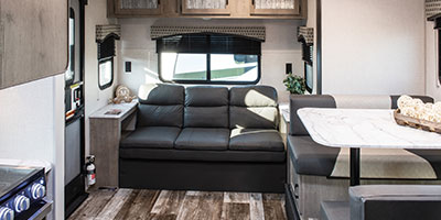 2020 Venture RV Sonic SN231VRL Travel Trailer Sofa