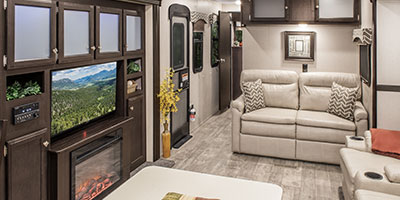 2019 Venture RV SportTrek Touring Edition STT333VFK Travel Trailer Living Room