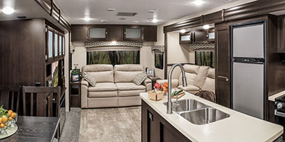 2019 Venture RV SportTrek Touring Edition STT343VIK Travel Trailer Living Room