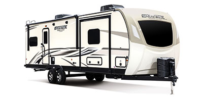 2020 Venture RV SportTrek Touring Edition STT272VRK Travel Trailer Exterior Front 3-4 Door Side