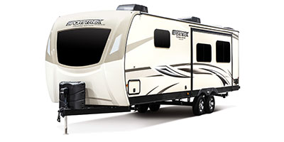 2020 Venture RV SportTrek Touring Edition STT272VRK Travel Trailer Exterior Front 3-4 Off Door Side