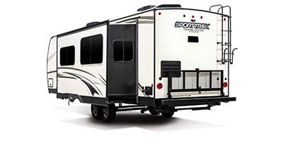 2020 Venture RV SportTrek Touring Edition STT272VRK Travel Trailer Exterior Rear 3-4 Off Door Side with Slide Out