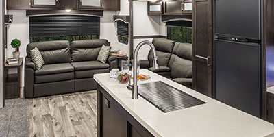 2020 Venture RV SportTrek Touring Edition STT343VIK Travel Trailer Living Room