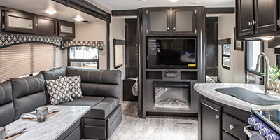 2019 Venture RV SportTrek ST270VBH Travel Trailer Entertainment Center