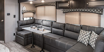 2019 Venture RV SportTrek ST270VBH Travel Trailer Sofa