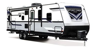 2019 Venture RV SportTrek ST312VIK Travel Trailer Exterior Front 3-4 Door Side