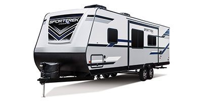 2020 Venture RV SportTrek ST281VBH Travel Trailer Exterior Front 3-4 Off Door Side