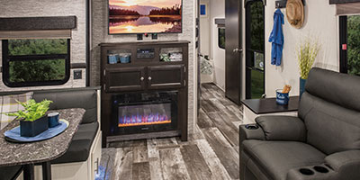 2019 Venture RV Stratus SR261VRK Travel Trailer Entertainment Center
