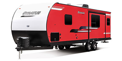 2019 Venture RV Stratus SR271VRS Travel Trailer Exterior Front 3-4 Off Door Side