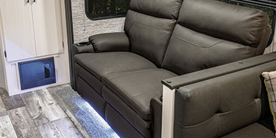 2020 Venture RV Stratus SR281VBH Travel Trailer Theater Seating Blue Light