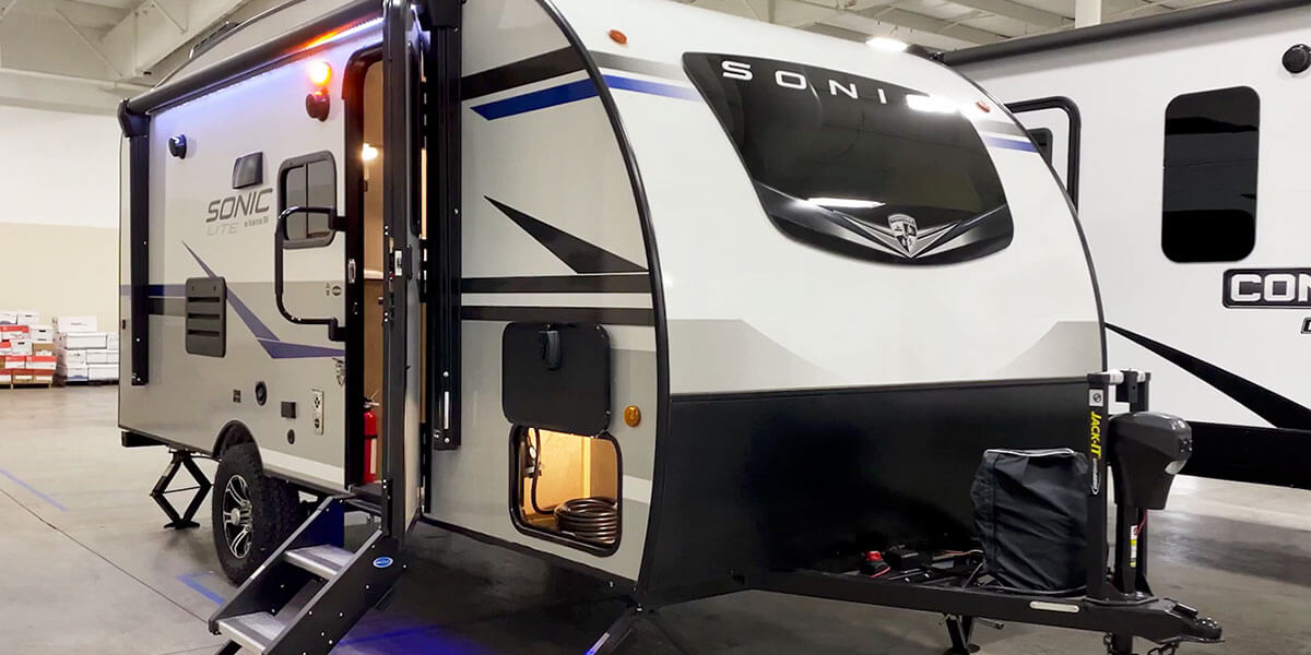 2021 Venture RV Sonic Lite SL160VBH Travel Trailer Quick Tour Video