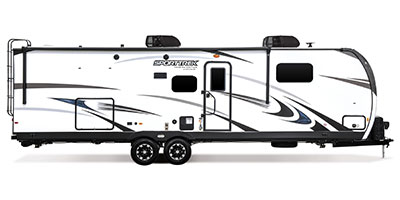 2021 Venture RV SportTrek Touring Edition STT302VRB Travel Trailer Exterior Side Profile Door Side