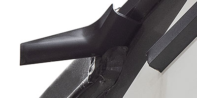 2023 Venture RV SportTrek Touring Edition STT343VIB Travel Trailer Exterior Front Rain Spout