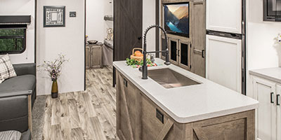 2023 Venture RV SportTrek Touring Edition STT343VIB Travel Trailer Living Room