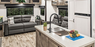 2023 Venture RV SportTrek Touring Edition STT343VIK Travel Trailer Living Room