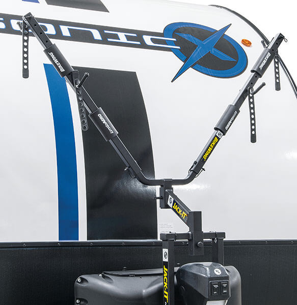 2022 Venture RV Sonic X SN220VRBX Travel Trailer Exterior Bike Rack