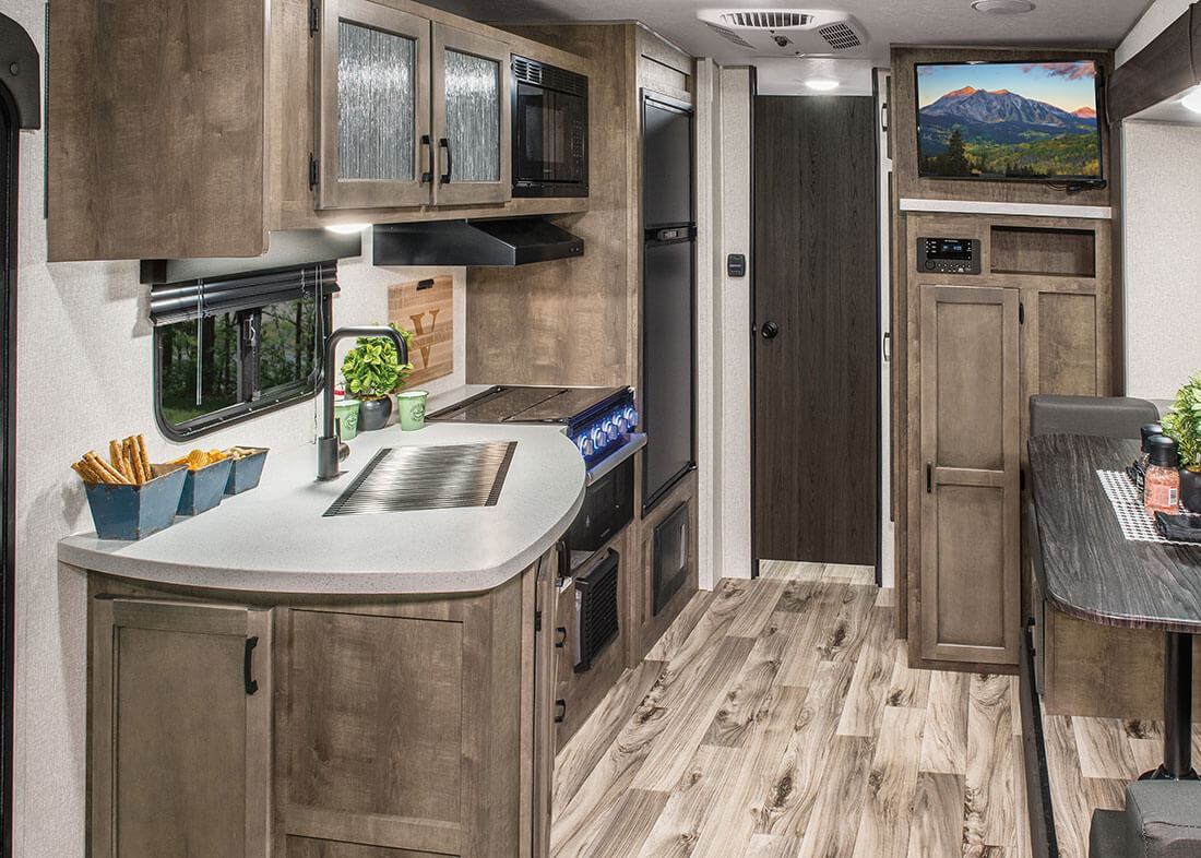 2022 Venture RV Sonic X SN220VRBX Travel Trailer Kitchen