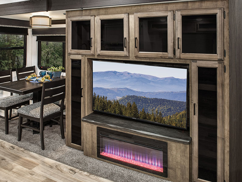 2023 Venture RV SportTrek Touring Edition STT343VIK Travel Trailer Entertainment Center