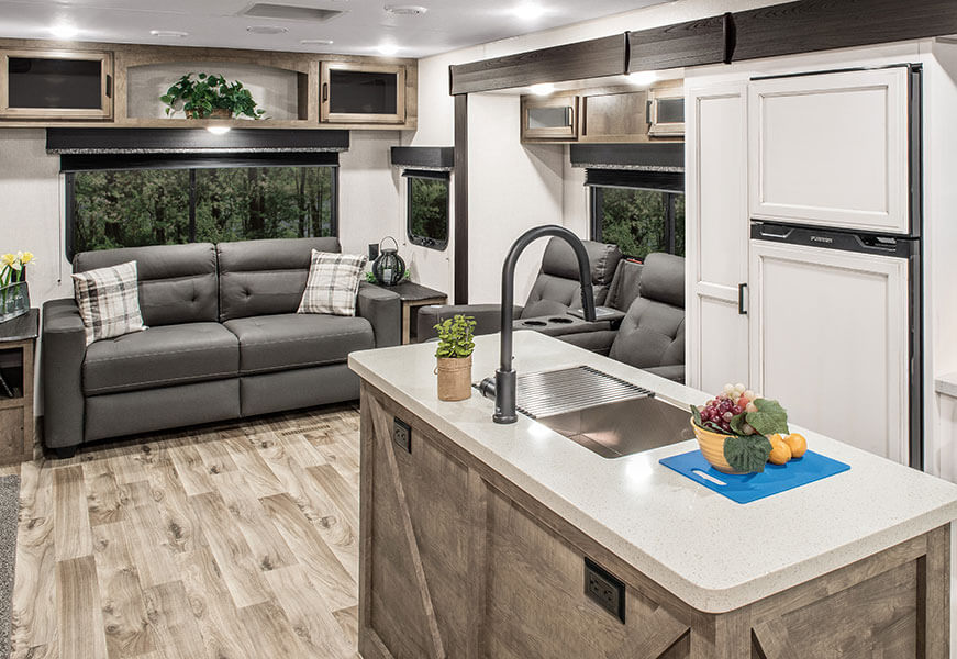 2023 Venture RV SportTrek Touring Edition STT343VIK Travel Trailer Living Room