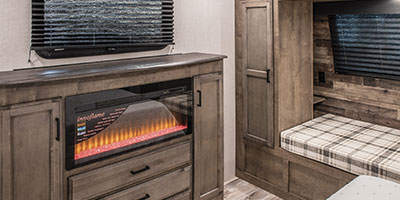 2023 Venture RV SportTrek Touring Edition STT272VRK Travel Trailer Bedroom Fireplace
