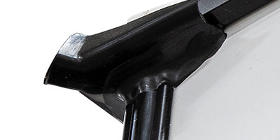2023 Venture RV SportTrek Touring Edition STT333VMI Travel Trailer Exterior Rear Rain Spout